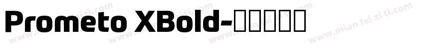 Prometo XBold字体转换